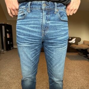 American Eagle Men's Blue Jeans Airflex+ Original Straight 32x32